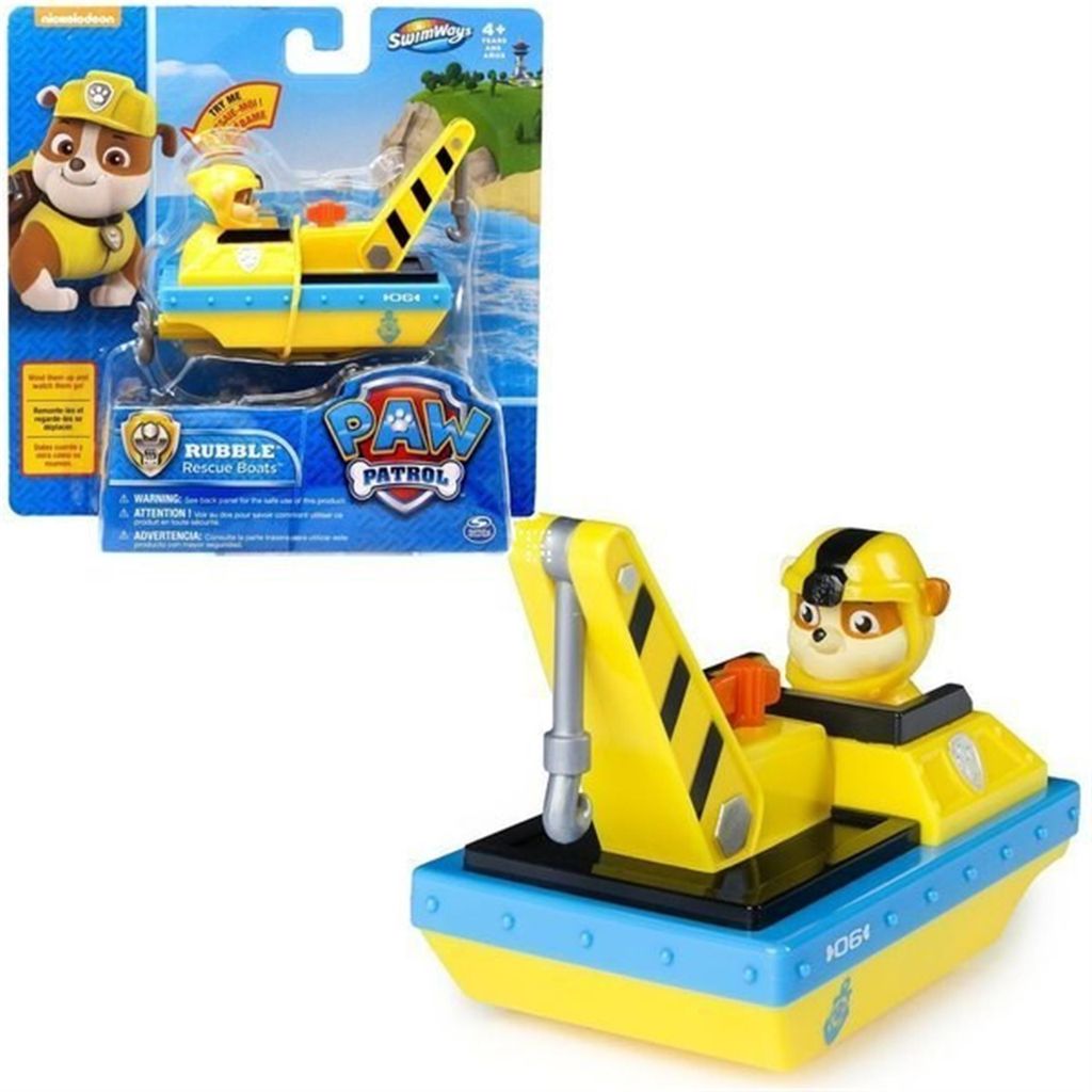 Paw Patrol Paw Patrol einziehbares Badeschiff Rubble Produktbild 