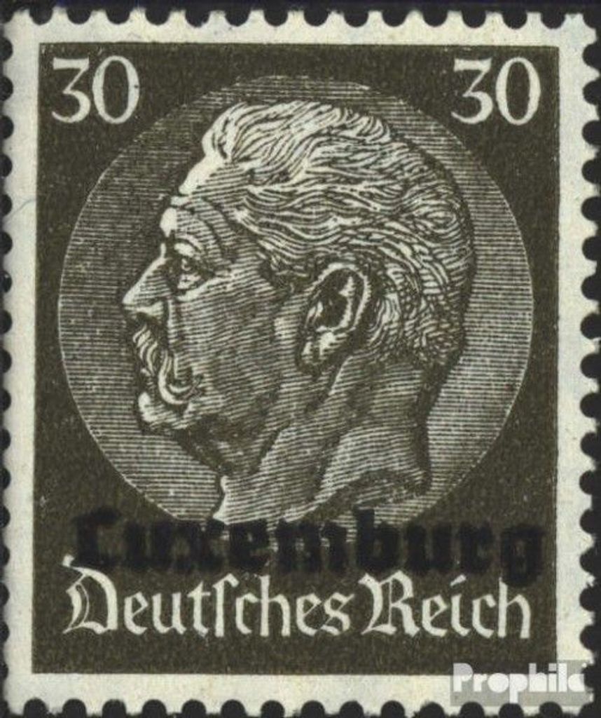 Briefmarken Luxemburg (Dt.Bes.2.WK.) 1940 Mi 11 postfrisch Hindenburg