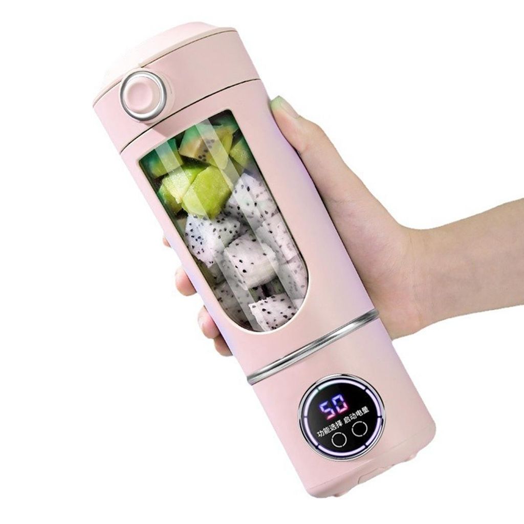 700 ml Tragbarer Personal-Mixer , Mini-Standmixer mit 12 Edelstahlklingen, wiederaufladbar, für Shakes & Smoothies,ideal für Zuhause, Küche & Fi...