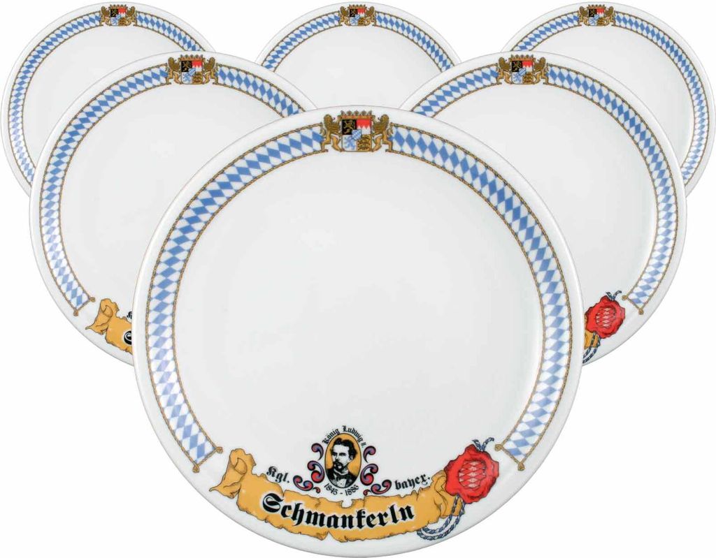 Seltmann Weiden Compact Bayern Speiseteller ø 27 cm 6er Set