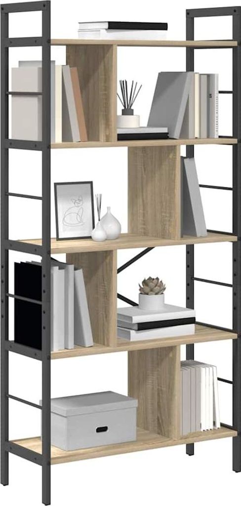"Winter Sale" Bücherregal Sonoma-Eiche 75 x 30 x 156cm Holzwerkstoff - clorisNeu696353 - Bücherregale