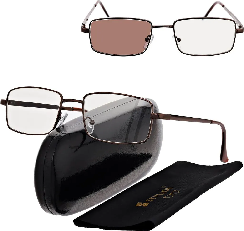 Montatura Occhiali Vintage Oro 510E | Metallo Rettangolare Fashion