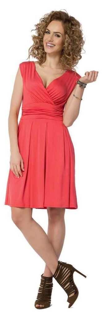 Minikleid mit Überlappender V-Ausschnitt + MAMA Produktbild 