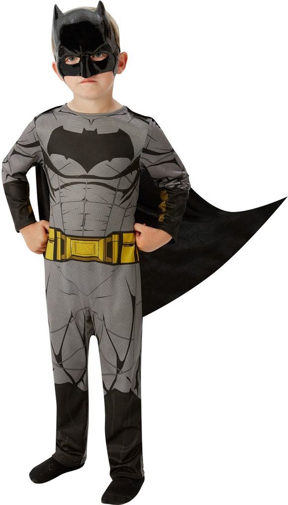Justice League Batman Basic Kostüm für Kinder Kindergröße: Produktbild 