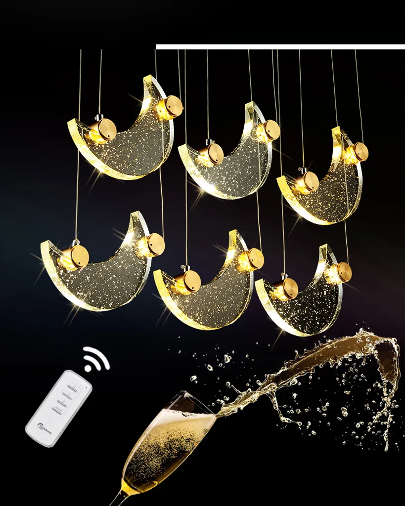 Luminaire de Salle à Manger LED 80cm avec Télécommande et Lumière Variable