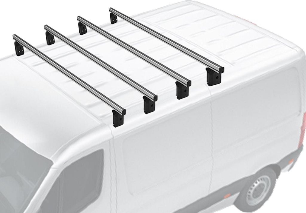 Menabo Dachträger Querträger für Fiat Ducato 2014-2025 Grundträger Alu Silber 4x