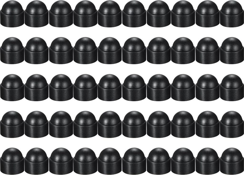 M10 Hutmutter für 17-mm-Schlüssel, Anthrazit, 50 Stück, Stopfen