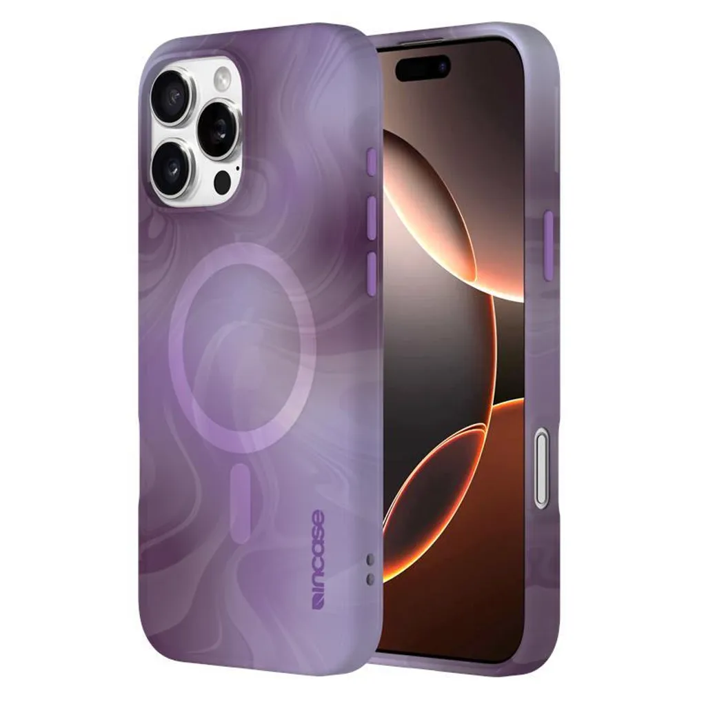 Incase Halo Case iPhone 16 Pro Max MagSafe Oil Slick Lilac - Custodia Lusso