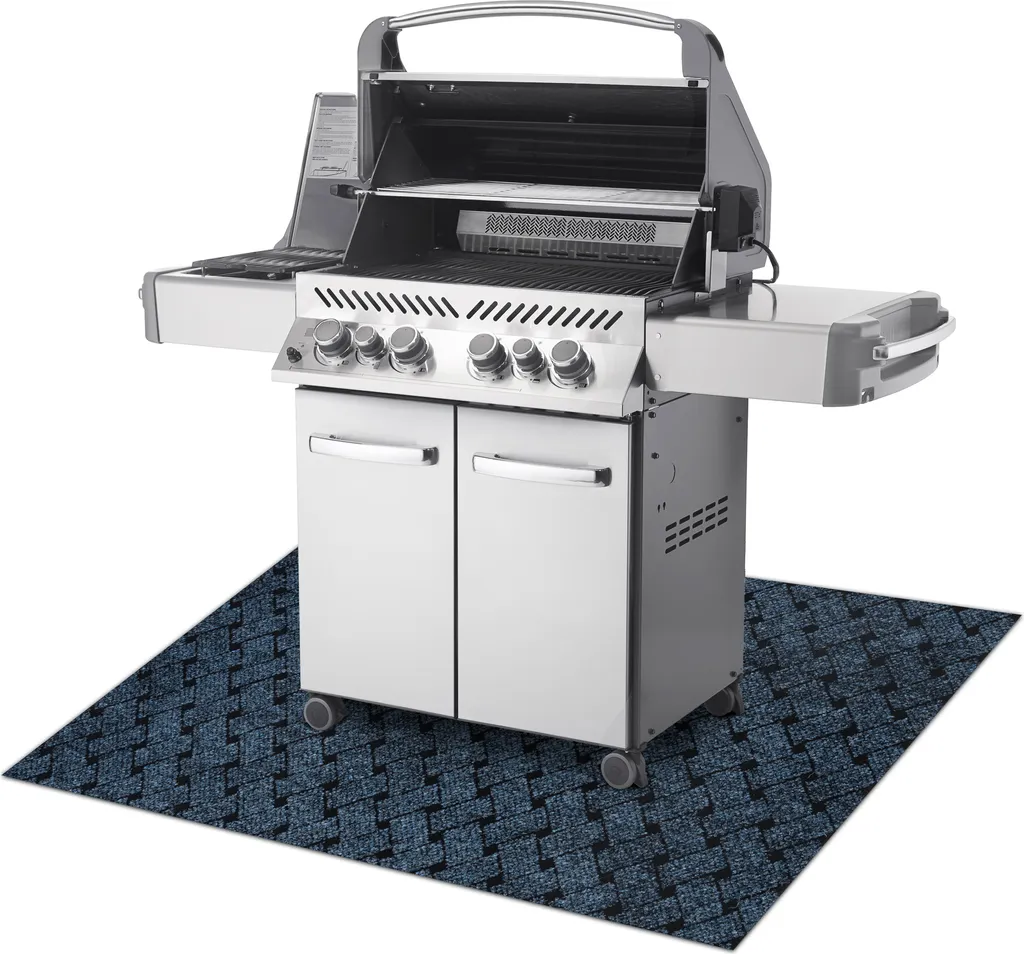 Tapis de Protection Barbecue Bleu 150x200 cm VECTRA 800 Haute Résistance