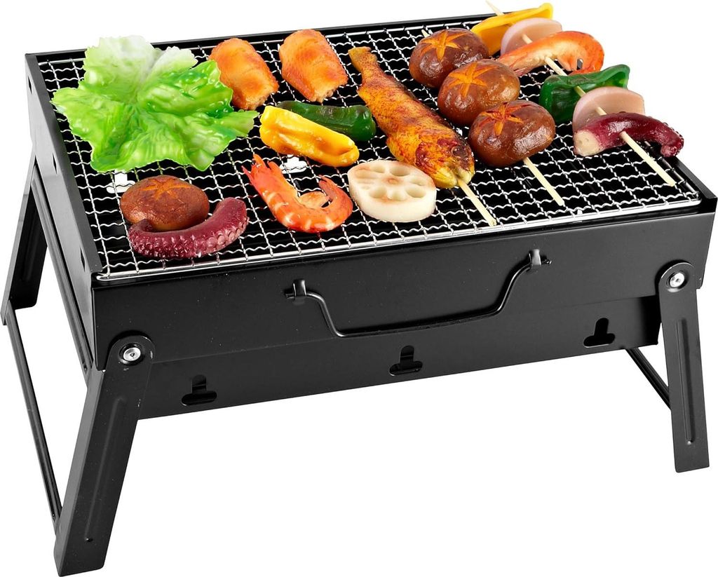 BBQ Holzkohlegrill Reisegrill Minigrill Tischgrill Picknick Campinggrill