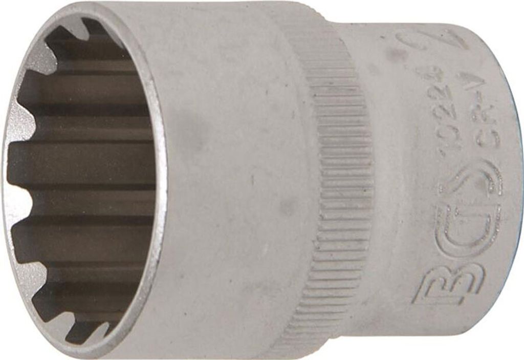 BGS 10224 Steckschlüssel-Einsatz "Gear Lock", 12,5 (1/2), 24 mm