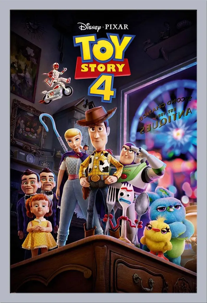Poster Toy Story 4 Encadré 61x91,5 cm Idéal Chambre Enfant ou Cinéma