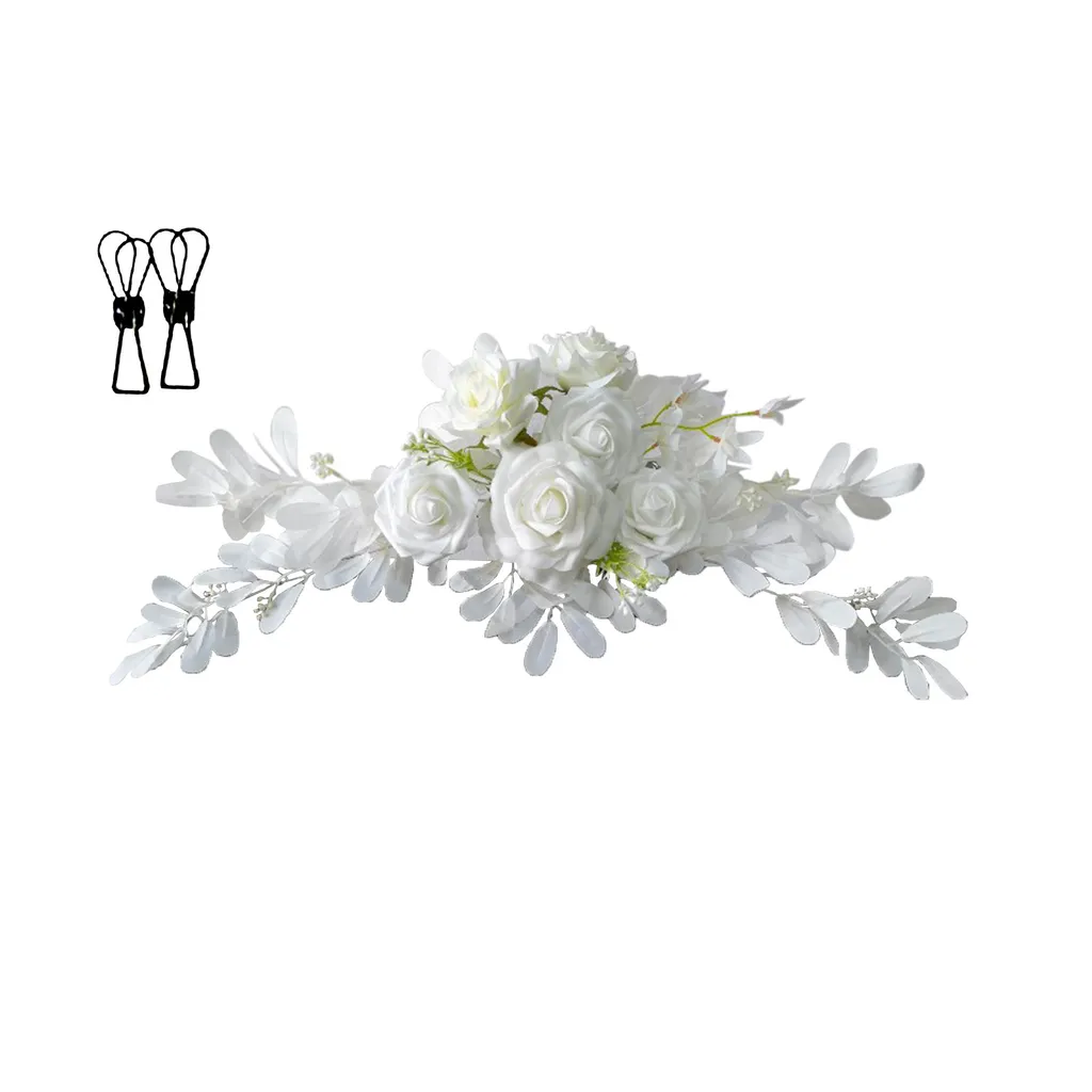 Fleurs de simulation réalistes pour décoration d'arche de mariage