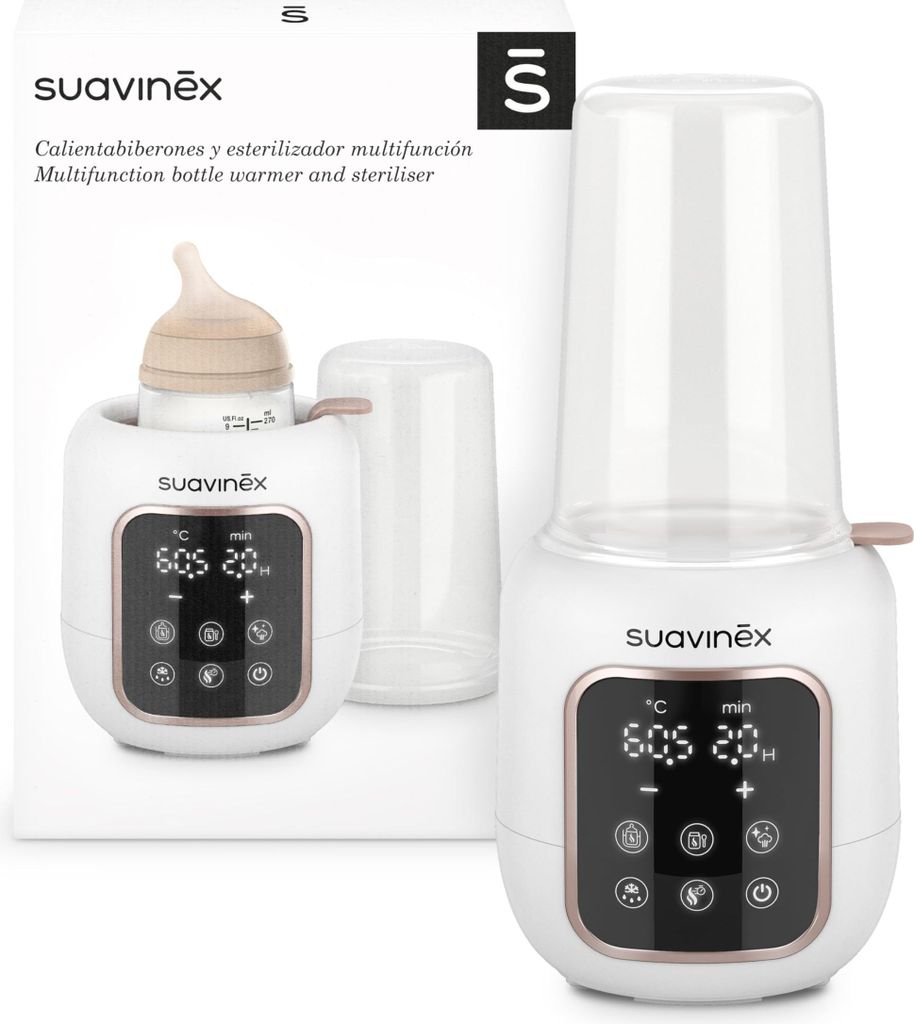 Suavinex, chauffe-biberon et stérilisateur 2 en 1. 5 modes Image du produit 