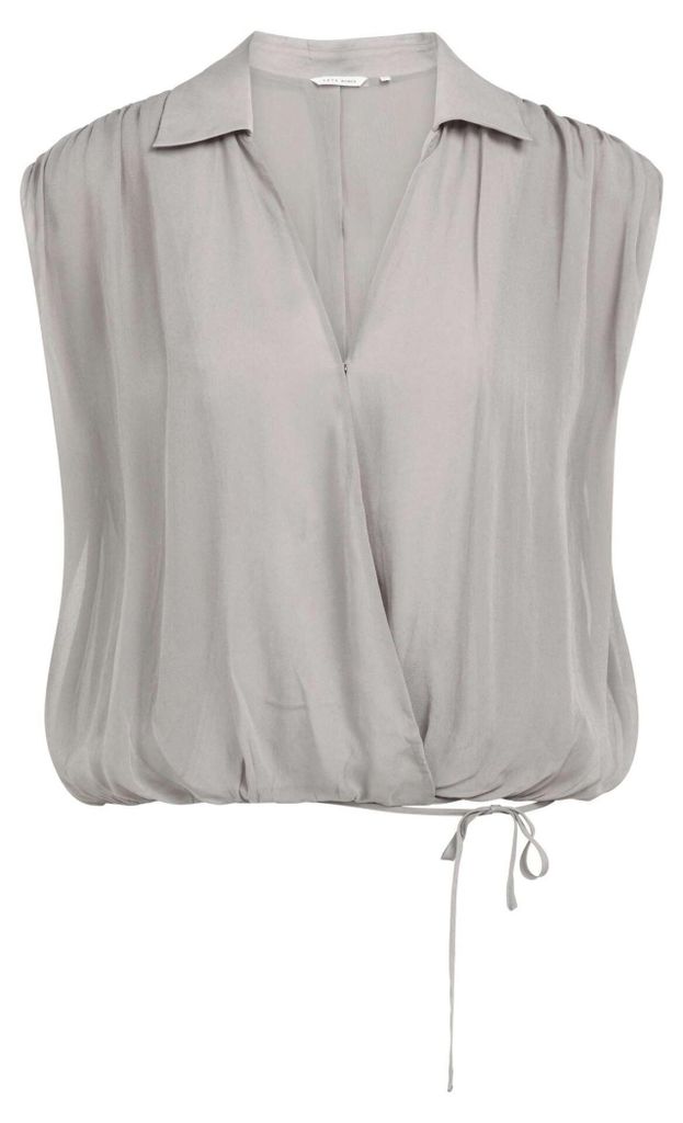 Ärmellose Bluse in Wickeloptik Produktbild 