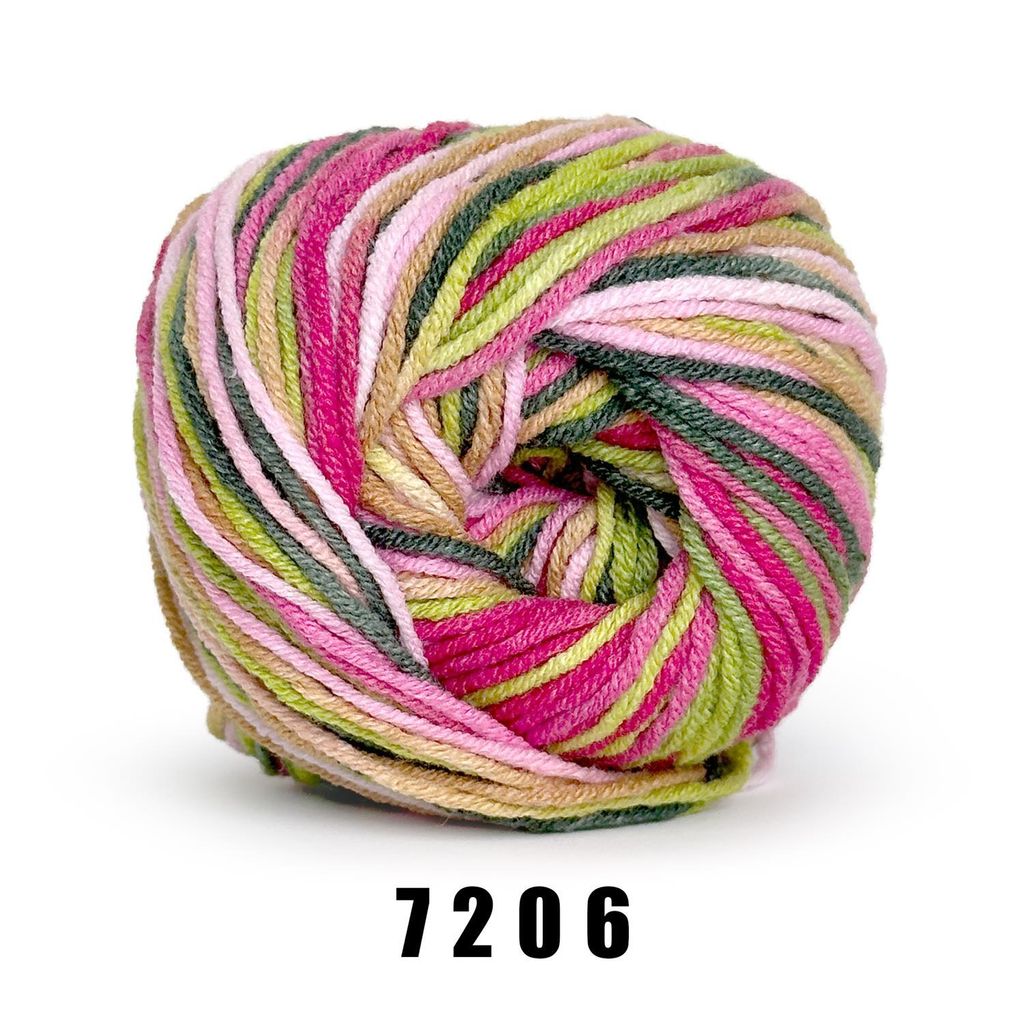 YarnArt Jeans Crazy (50g/160M) 7206 blumengrün Produktbild 