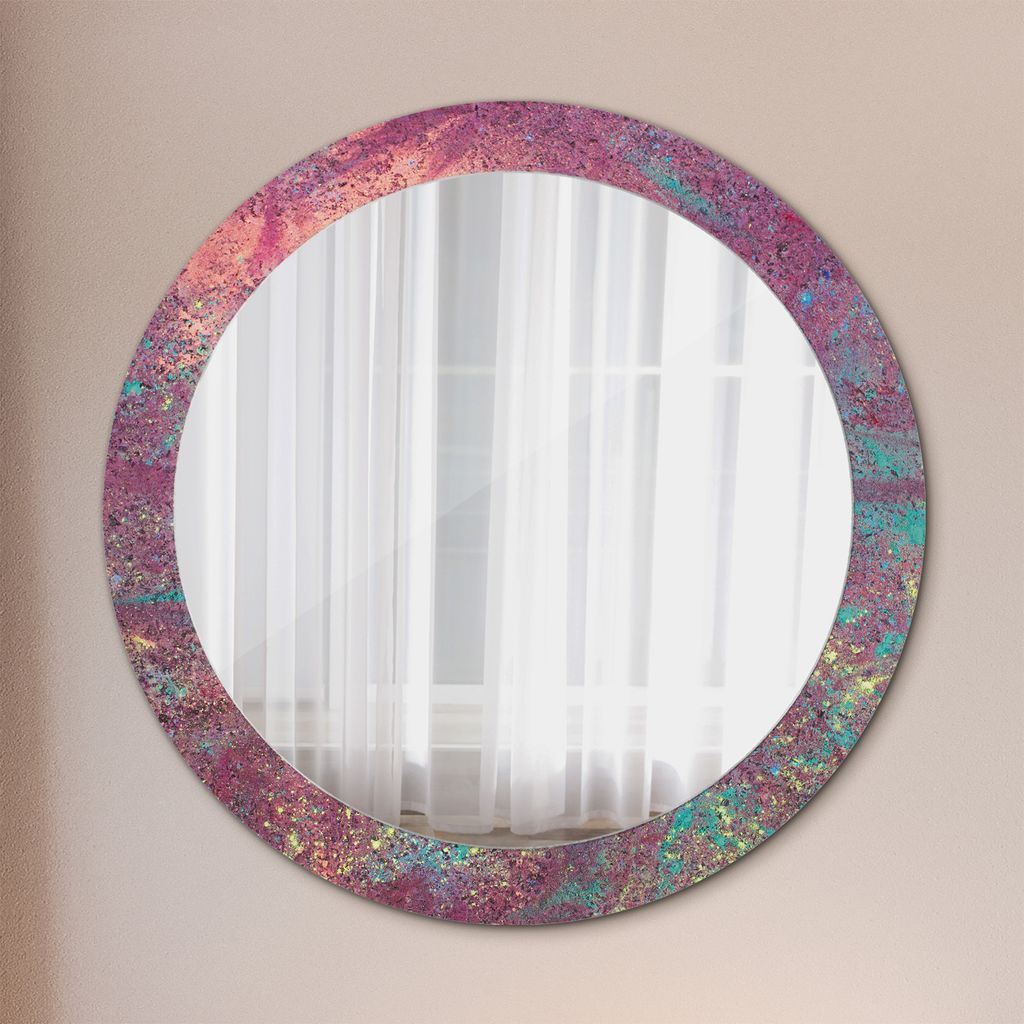 Ø80cm Modern Spiegel - Wandspiegel Wandmontage- Schlafzimmer - Festival der Farben