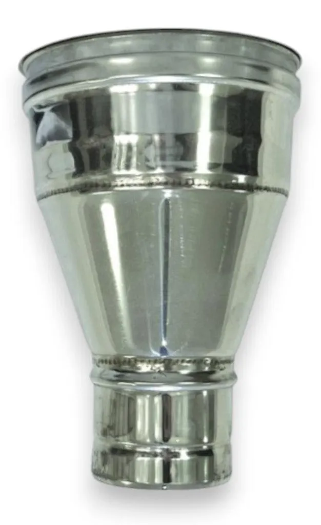 Adaptateur Fumisterie Inox 304 pour Conduit Poêle à Bois F8-M10 F/M