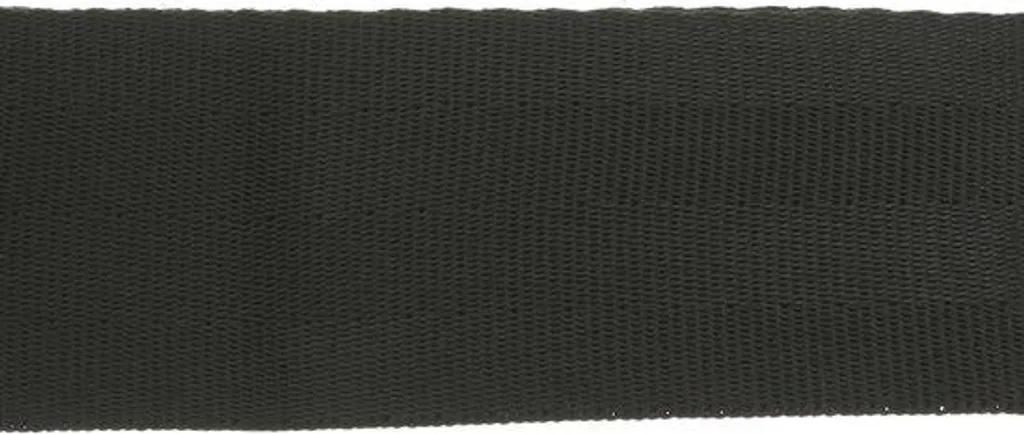 Sangle de siège type avion réglable noire et argent 110cm - Réf SL-110