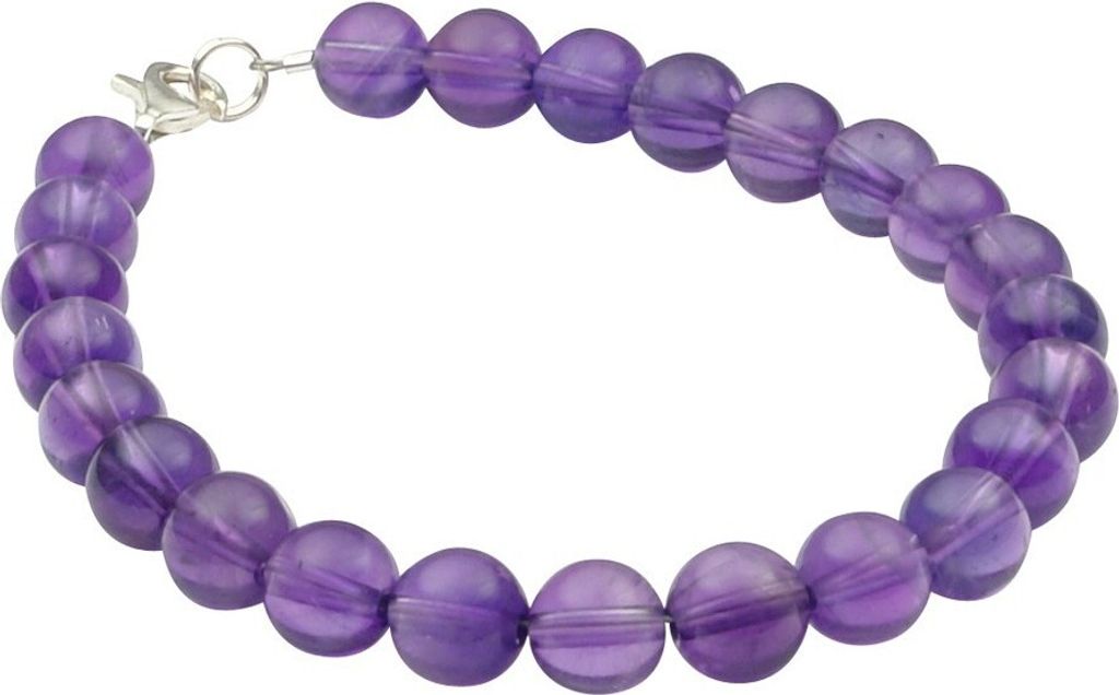 Edelstein-Armband Armschmuck aus echtem Amethyst & 925 Produktbild 