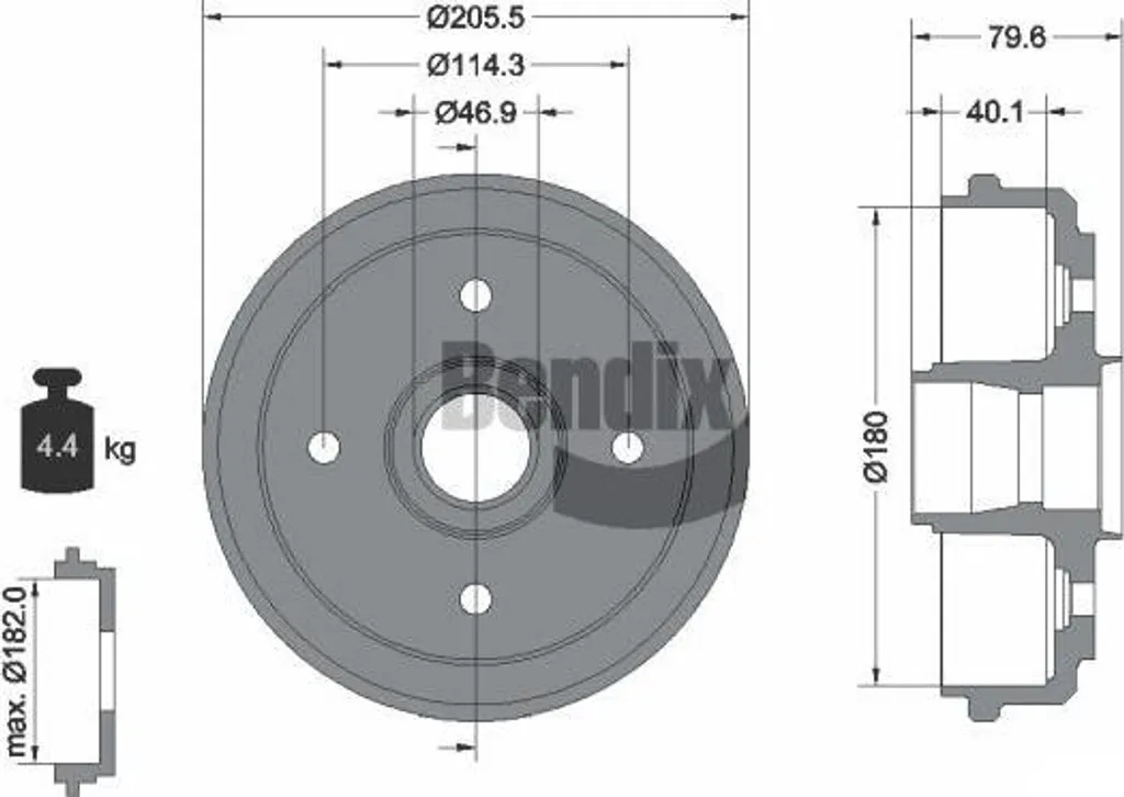 Supprimer les Vibrations de Freinage Matiz avec Tambour BDM1066