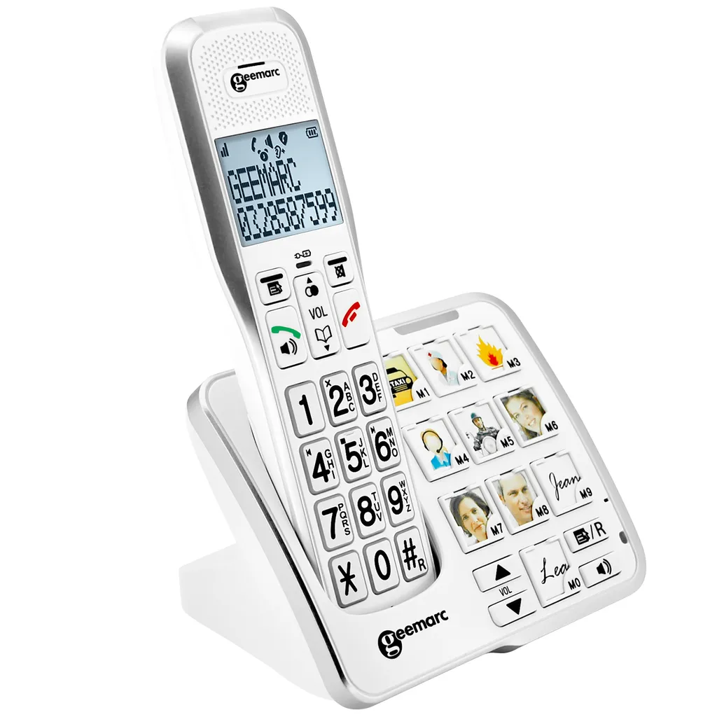 Geemarc AmpliDECT 595 Photo Téléphone Amplifié +50dB Touches Photo