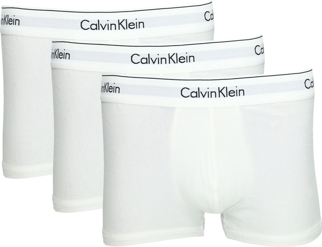 Calvin Klein 3-teilige Herren-Boxershorts aus Stretch-Baumwolle Weiß XL