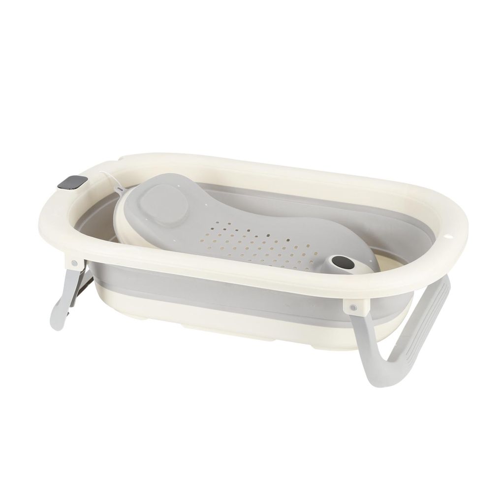 Baby Badewanne Set Faltbar mit Thermometer und Produktbild 