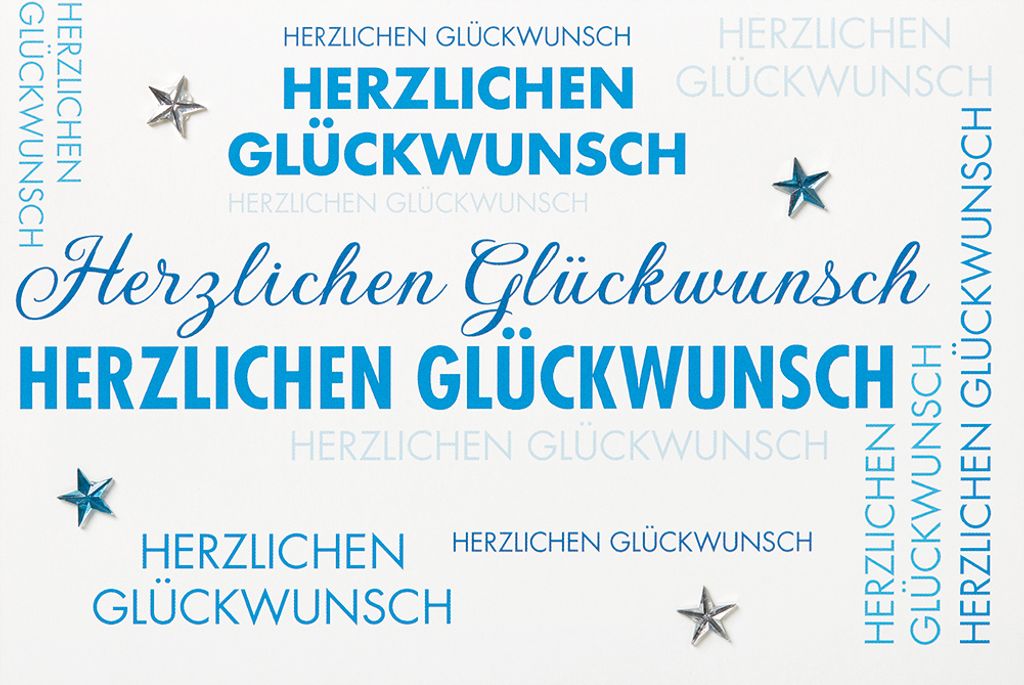 Allgemeine Wünsche - PopUp-Card - Klappkarte mit 3D-Innenleben