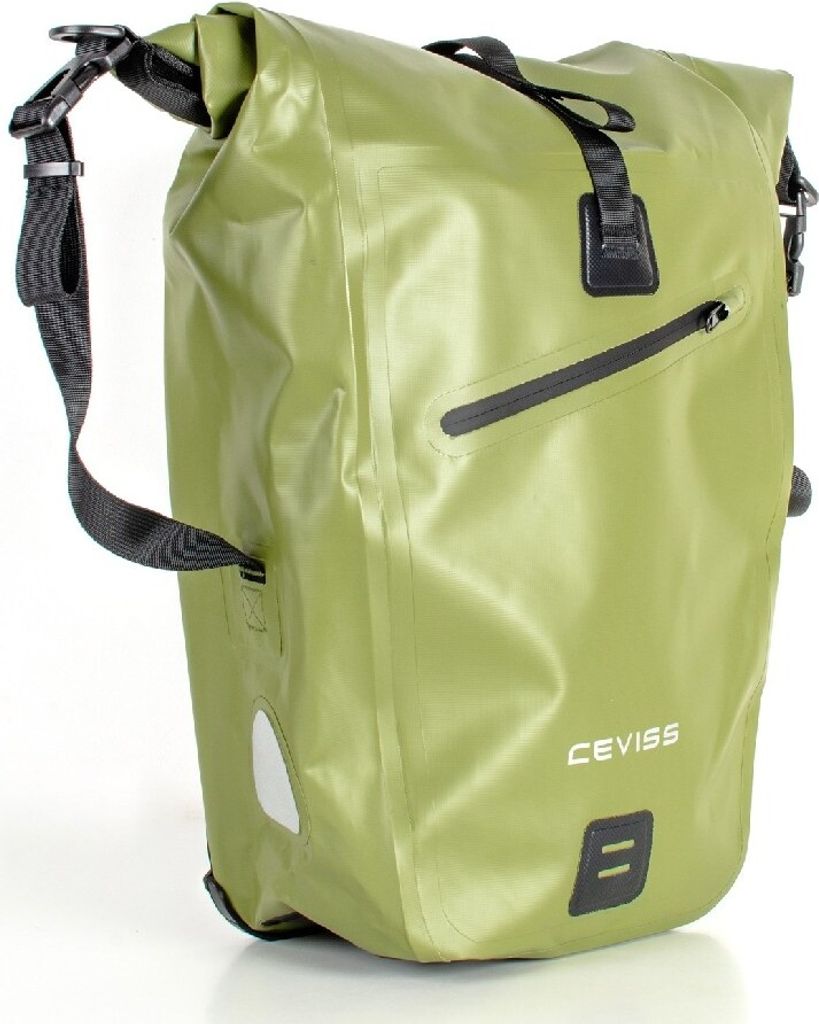 Fahrradtasche Packtasche 25 L Gepäckträgertasche Wasserdicht Schnellverschluss olive