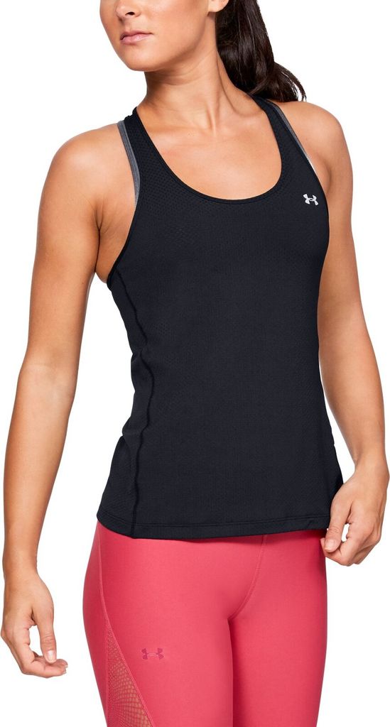 Under Armour HG Armour Racer Tank Black/Metallic Silver XS Obrázok produktu 