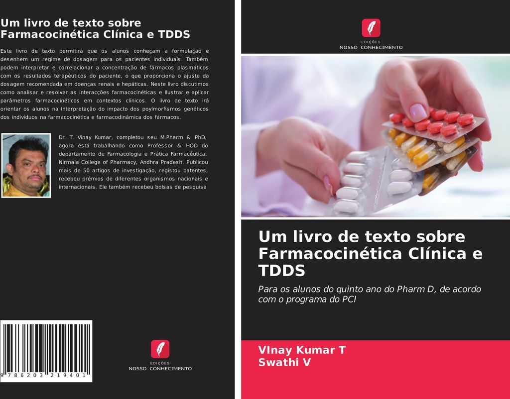 Um livro de texto sobre Farmacocinética Clínica e TDDS