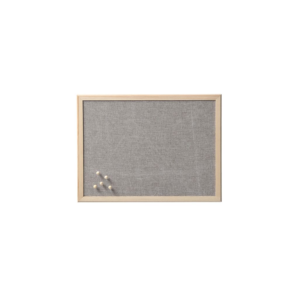 ZELLER PRESENT Pinboard Leinen/Kiefer 30x40cm | Klapptische