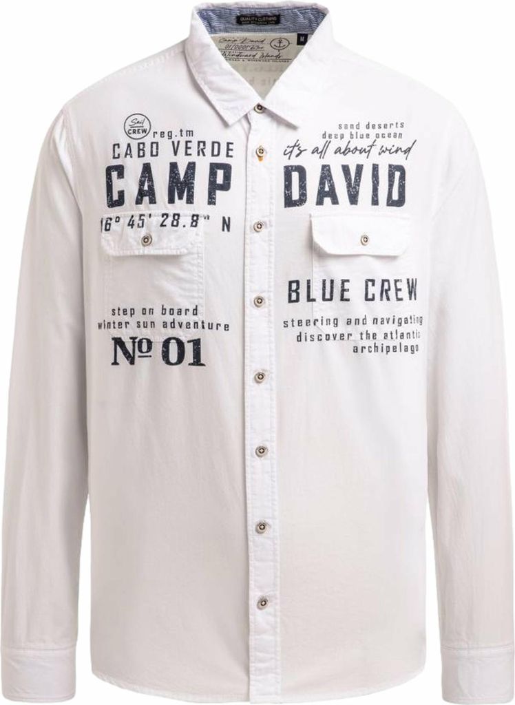 Camp David Langarm FreizeitHemd für Herren