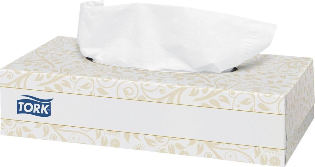 Tork® 130044 Chusteczki kosmetyczne - 20 x 20,8 cm, białe, Zdjęcie produktu 