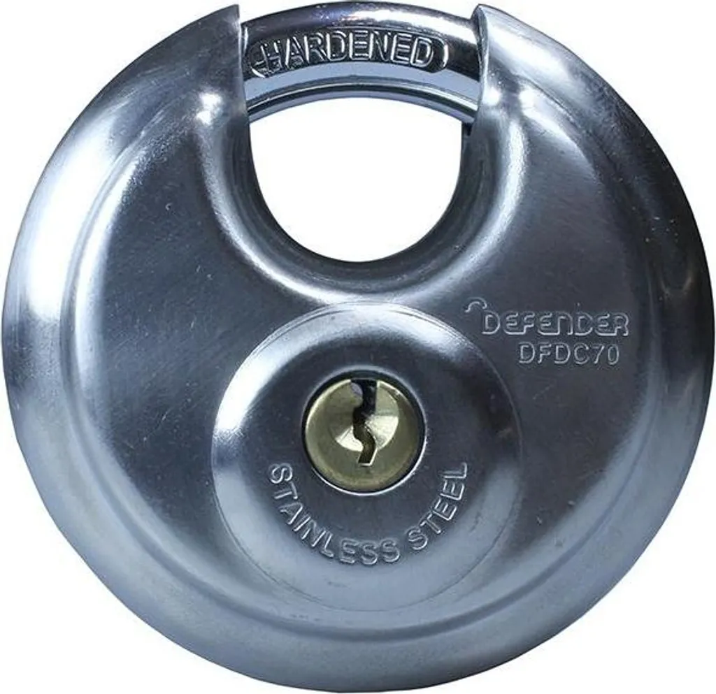DEFENDER Cadenas à disque TK4767 Lot de 2 x 70mm Multi Colour Robustes