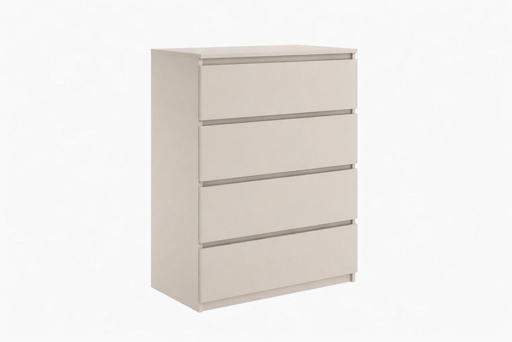 Kommode 4 Schubladen Kaschmir Holz Sideboard Anrichte Produktbild 