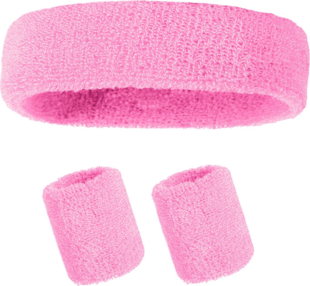Schweißband-Set, Sport-Stirnband, Armband-Set, Frottee, Tennis, Gymnastik, Armband, sportliches Schweiß-Stirnband für Männer und Frauen