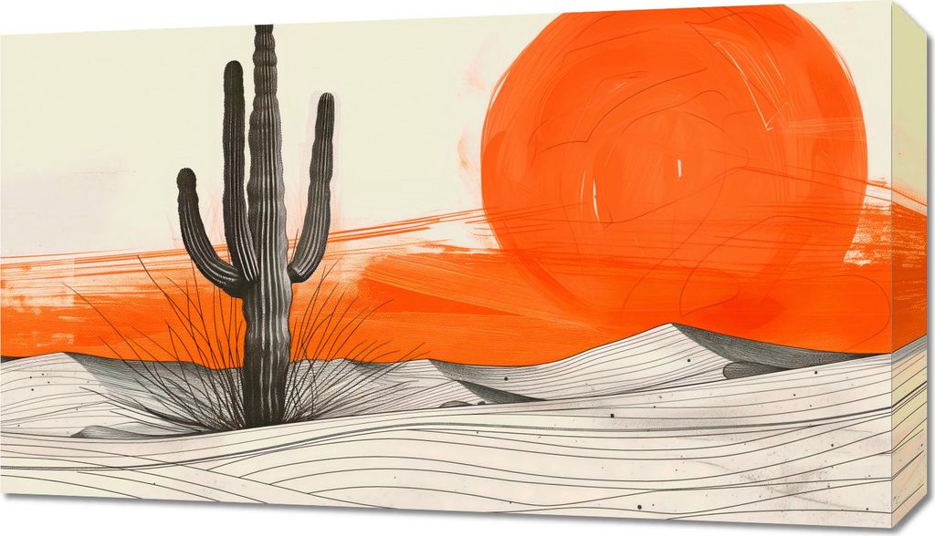 Bild 70x40cm Saguaro-Kaktus