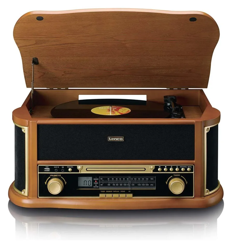 Platine vinyle Classic Phono TCD-2551WD Bluetooth et encodeur USB bois