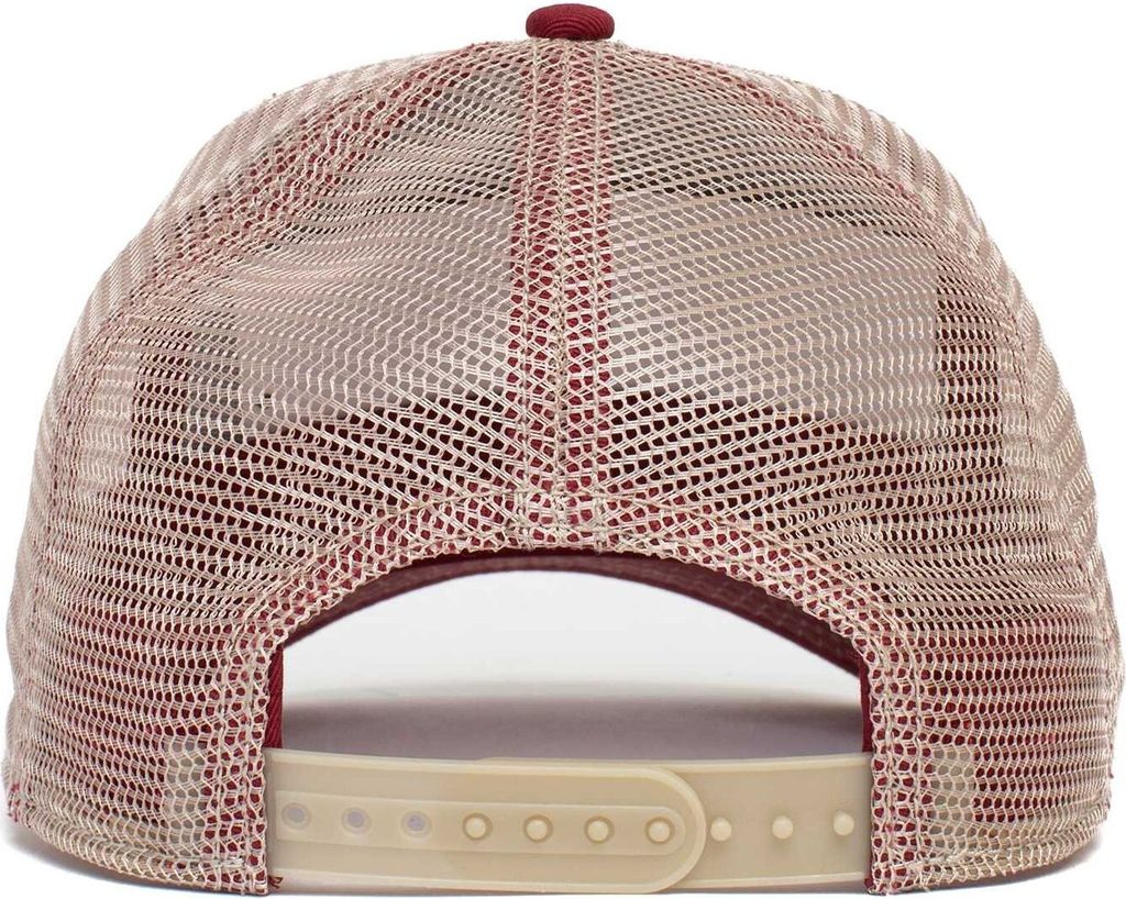 Casquette Trucker Goorin Bros Rooster Fan Institute - Maille Snapback, Blanc, Unisexe Adulte
