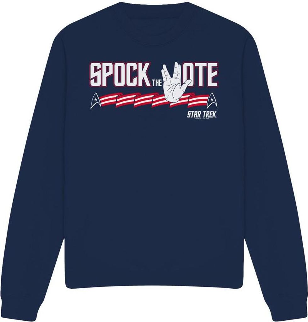 Star Trek - "Spock the Vote" Sweatshirt für Herren/Damen Uni TV11267 (L) (Marineblau)