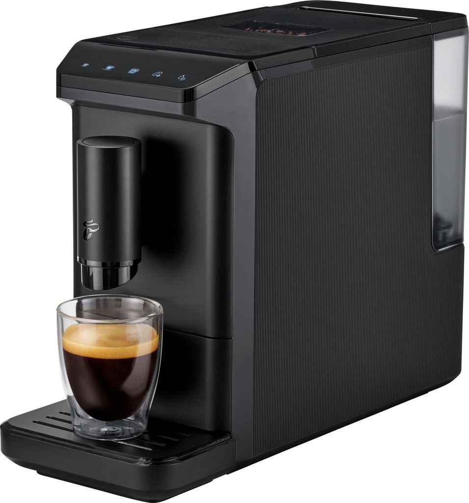 Tchibo Kaffeevollautomat Esperto mini für Caffè Crema und Espresso, nur 16cm breit, klein und kompakt, geeignet für jede Küche, Camping, Tinyho...