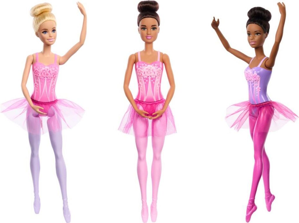 Barbie Ballerina-Puppen, Modepuppen mit ausziehbaren Tutus, Modepuppe, Weiblich, 3 Jahr(e), Mädchen, 325 mm, 250 g