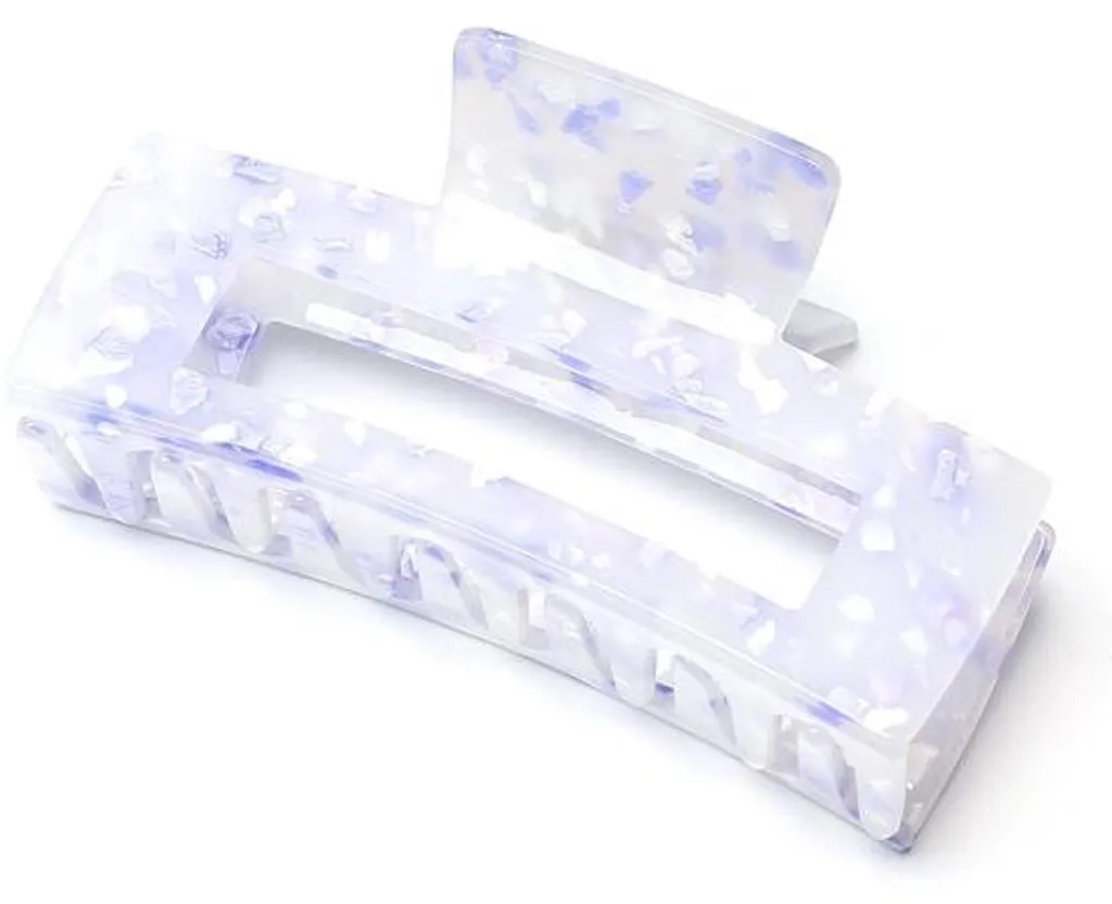Barrette violette 10 cm anti-glisse pour cheveux épais et denses