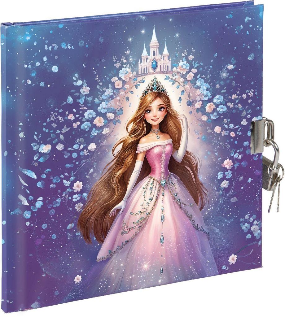 Tagebuch Prinzessin Sternenglanz, 96 weiße Seiten, Schloss, Produktbild 