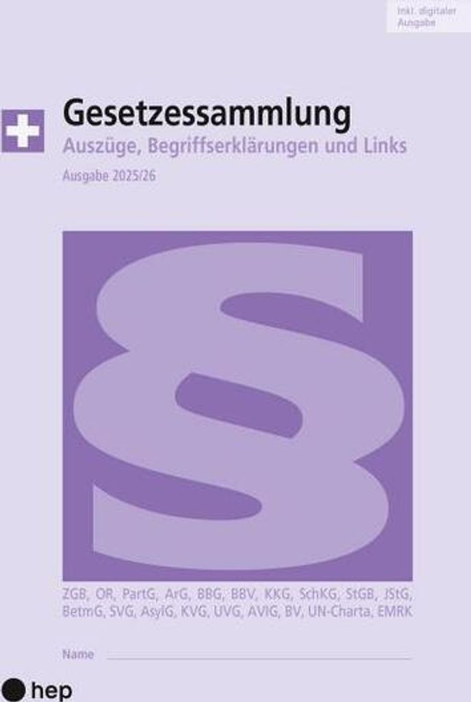 Gesetzessammlung 2025/2026 (A5) (Print inkl. E-Book Edubase)