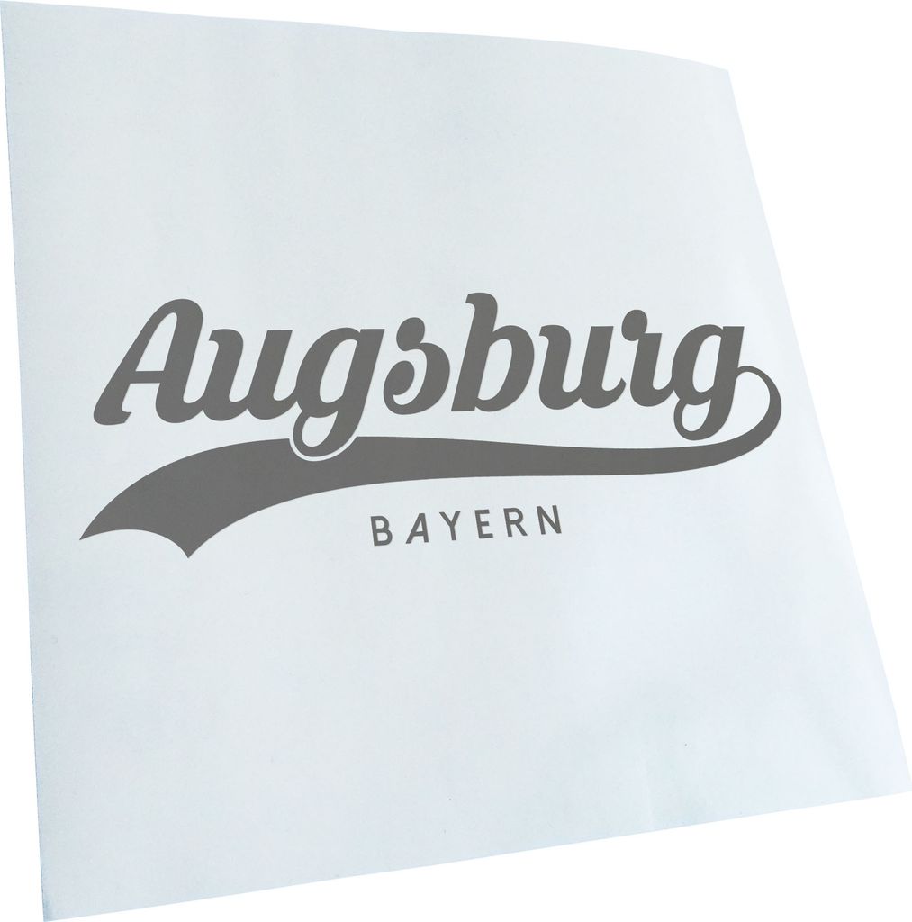 Kiwistar - Autoaufkleber - Augsburg Bayern - Grau - 60x20cm - Aufkleber für Auto, Laptop, Fahrrad, LKW, Motorrad mehrfarbig JDM Decal Racing