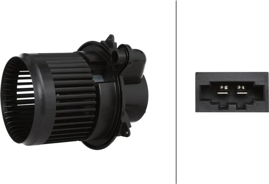 Pulseur d'air habitacle 12V HELLA pour chauffage de DACIA SANDERO