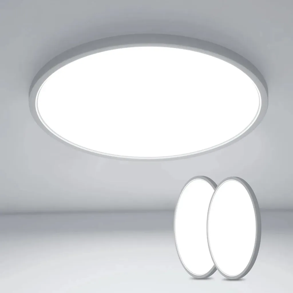 Lot de 2 Plafonniers LED 36W Blanc - Éclairage Plafond 220V Surface